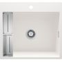 Deante Magnetic ZRMA10A zlewozmywak granitowy 56x52 cm biały zdj.3