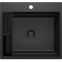 Deante Magnetic ZRMG10A zlewozmywak granitowy 56x52 cm szary/grafitowy/onyx zdj.3