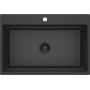 Deante Magnetic ZRMG10B zlewozmywak granitowy 76x52 cm szary/grafitowy/onyx zdj.1