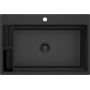 Deante Magnetic ZRMG10B zlewozmywak granitowy 76x52 cm szary/grafitowy/onyx zdj.4