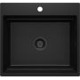 Deante Magnetic ZRMN10A zlewozmywak granitowy 56x52 cm czarny zdj.1