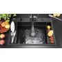 Deante Magnetic ZRMN10B zlewozmywak granitowy 76x52 cm czarny zdj.13