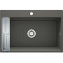 Deante Magnetic ZRMT10B zlewozmywak granitowy 76x52 cm antracyt zdj.4