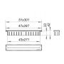 Dallmer DallFlex 511317 odpływ liniowy 30 cm stal zdj.2
