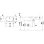 Duravit D-Code 0338490000 umywalka 49.5x29 cm prostokątna podblatowa biała zdj.2