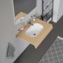 Duravit D-Code 0338490000 umywalka 49.5x29 cm prostokątna podblatowa biała zdj.5