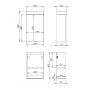 Elita Young Basic RE163070003510 umywalka z szafką 40.2 cm czarną zdj.2
