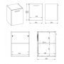 Elita Kwadro Plus 166719 szafka 39.6x39.6x53 cm boczna wisząca biała zdj.2