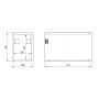 Elita Look RE110201028060 szafka 20x45.1x28.1 cm boczna wisząca biała zdj.2