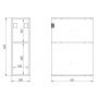 Elita Look RE110200025290 szafka 20x45.1x63.5 cm boczna wisząca biała zdj.2