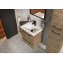 Elita Roma Plus Compact 167621 umywalka z szafką i uchwytami 61.7 cm dąb zdj.12