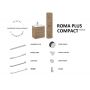 Elita Roma Plus Compact 167621 umywalka z szafką i uchwytami 61.7 cm dąb zdj.13