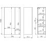 Elita For All RE140600065290 szafka 59.6x31.6x100 cm boczna wisząca biała zdj.2