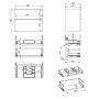 Elita Look RE010801027010 szafka 80x44.9x63.5 cm podumywalkowa wisząca zielona zdj.2