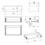 Elita Look RE080803027030 szafka 80x44.9x28.1 cm podumywalkowa wisząca niebieska zdj.2
