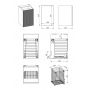 Elita Soho RE080402047020 szafka 40x45.3x63.5 cm boczna wisząca beżowa zdj.2