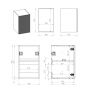 Elita Soho RE080400047030 szafka 40x45.3x63.5 cm boczna wisząca niebieska zdj.2