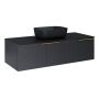 Elita Soho Slim RE081204047160 szafka 120x45.3x31.8 cm podumywalkowa wisząca czarna zdj.4