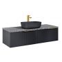 Elita Soho Slim RE081204047160 szafka 120x45.3x31.8 cm podumywalkowa wisząca czarna zdj.5