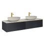 Elita Soho Slim RE081604047160 szafka 160x45.3x31.8 cm podumywalkowa wisząca czarna zdj.6