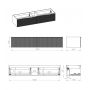 Elita Soho Slim RE081604047160 szafka 160x45.3x31.8 cm podumywalkowa wisząca czarna zdj.2