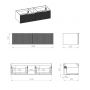 Elita Soho Slim RE081204047020 szafka 120x45.3x31.8 cm podumywalkowa wisząca beżowa zdj.2
