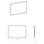 Elita Mia RE069511000010 lustro 100x80 cm prostokątne z oświetleniem zdj.2