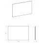 Elita Sharon RE061203010560 lustro 120x80 cm prostokątne z oświetleniem czarny zdj.2