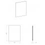 Elita Square RE069527000010 lustro 60x80 cm prostokątne z oświetleniem z matą grzewczą zdj.2
