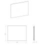 Elita Square RE069529000010 lustro 100x80 cm prostokątne z oświetleniem z matą grzewczą zdj.2
