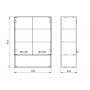 Elita Sunn RE169211008060 szafka 70x30.6x97 cm boczna wisząca biała zdj.2