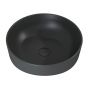 Elita Lorca RE040420046010 umywalka 41.5x41.5 cm okrągła nablatowa antracyt zdj.1