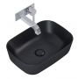 Elita Reni RE040460037160 umywalka 45.5x32.5 cm prostokątna nablatowa czarna zdj.4
