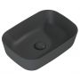 Elita Reni RE040460036010 umywalka 45.5x32.5 cm prostokątna nablatowa antracyt zdj.3