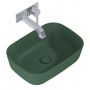 Elita Reni RE040460037010 umywalka 45.5x32.5 cm prostokątna nablatowa zielona zdj.4
