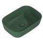 Elita Reni RE040460037010 umywalka 45.5x32.5 cm prostokątna nablatowa zielona zdj.3