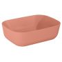 Elita Reni RE040460036600 umywalka 45.5x32.5 cm prostokątna nablatowa różowa zdj.1