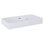 Elita Dimple RE040800025290 umywalka 80.6x46 cm prostokątna ścienna biała zdj.3