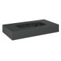 Elita Dimple RE040800026010 umywalka 80.6x46 cm prostokątna ścienna antracyt zdj.3
