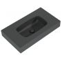 Elita Dimple RE040800026010 umywalka 80.6x46 cm prostokątna ścienna antracyt zdj.1