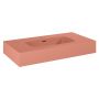 Elita Dimple RE040800026600 umywalka 80.6x46 cm prostokątna ścienna różowa zdj.3