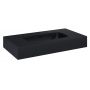 Elita Dimple RE040800027160 umywalka 80.6x46 cm prostokątna ścienna czarna zdj.3