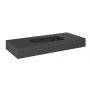 Elita Dimple RE041000026010 umywalka 100.8x46 cm prostokątna ścienna antracyt zdj.3