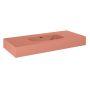 Elita Dimple RE041000026600 umywalka 100.8x46 cm prostokątna ścienna różowa zdj.3