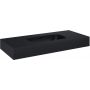 Elita Dimple RE041000027160 umywalka 100.8x46 cm prostokątna ścienna czarna zdj.3