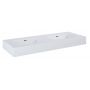 Elita Dimple RE041200025290 umywalka 121x46 cm prostokątna ścienna-podwójna biała zdj.1