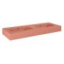 Elita Dimple RE041200026600 umywalka 121x46 cm prostokątna ścienna-podwójna różowa zdj.3
