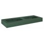 Elita Dimple RE041200027010 umywalka 121x46 cm prostokątna ścienna-podwójna zielona zdj.3