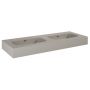 Elita Dimple RE041200027020 umywalka 121x46 cm prostokątna ścienna-podwójna brąz/beż zdj.3