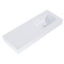 Elita Dimple RE041202025290 umywalka 121x46 cm prostokątna ścienna biała zdj.1